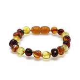 "KIDDO" Multi-Color Amber Beads Baby Bracelet - Amber Alex Jewelry
